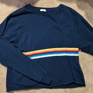 NWOT Brandy Stripe Crop Top